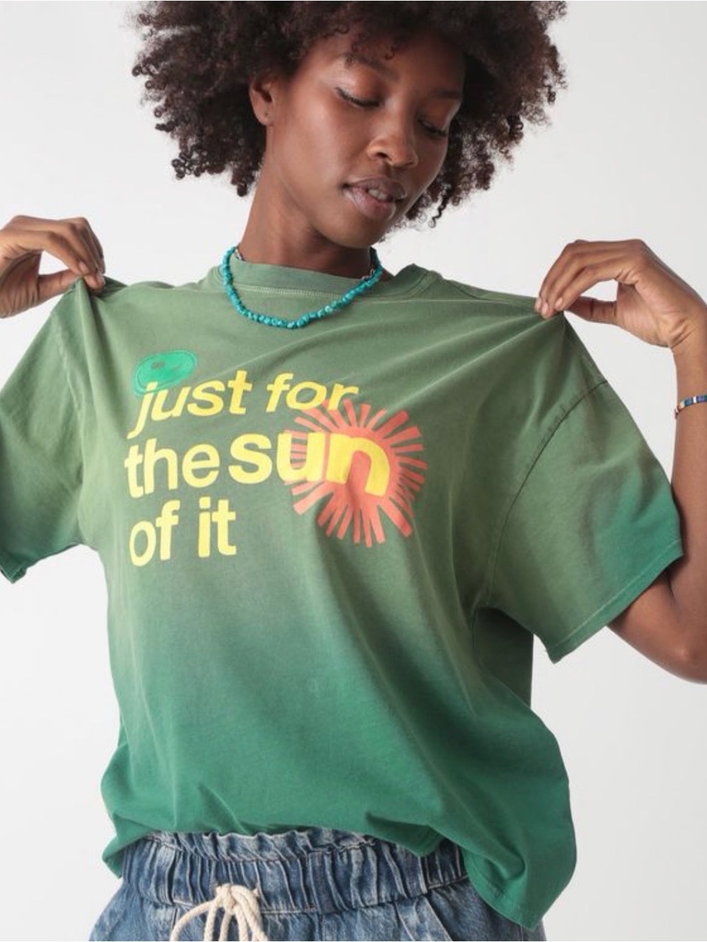 ♥️ Electric & Rose Green 'Just for the Sun of It' Graphic Tee NWT